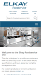 Mobile Screenshot of elkayfoodservice.com